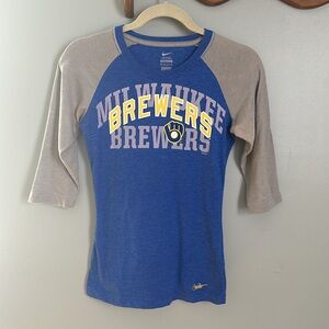 Nike Milwaukee Brewers Baseball Tee XS